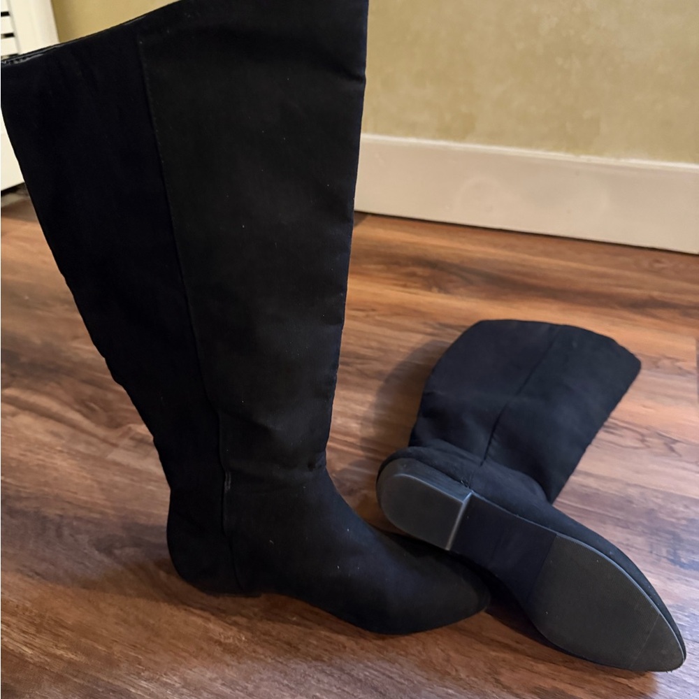 Kohl's Black Over-the-Knee Suede-Look Boots